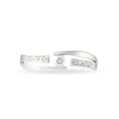 Bague Solitaire Elisa Or Blanc Diamant-Histoire d'Or