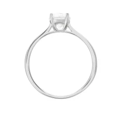 Bague Solitaire Elyana Argent Blanc Oxyde De Zirconium-Histoire d'Or Sale