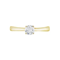 Bague Solitaire Fiona Or Jaune Diamant Synthetique-Histoire d'Or New