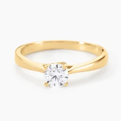 Bague Solitaire Fiona Or Jaune Diamant Synthetique-Histoire d'Or