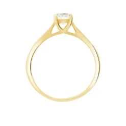 Bague Solitaire Fiona Or Jaune Diamant Synthetique-Histoire d'Or