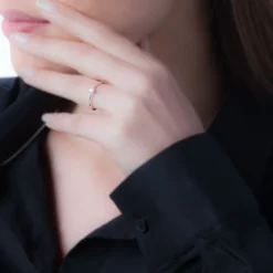 Bague Solitaire Fiona Or Blanc Amethyste-Histoire d'Or Clearance