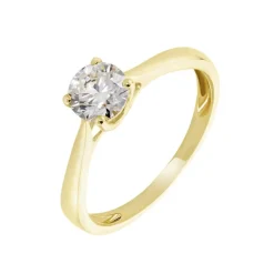 Bague Solitaire Fiona Or Jaune Diamant Synthetique-Histoire d'Or Discount
