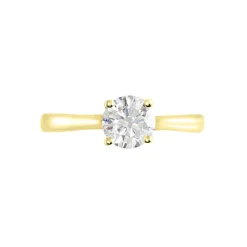 Bague Solitaire Fiona Or Jaune Diamant Synthetique-Histoire d'Or Online