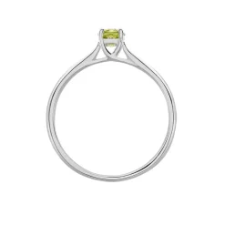 Bague Solitaire Fiona Or Blanc Péridot-Histoire d'Or Outlet