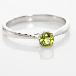 Bague Solitaire Fiona Or Blanc Péridot-Histoire d'Or Outlet