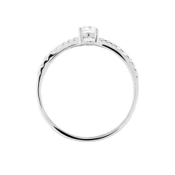 Bague Solitaire Francoise-marie Or Blanc Oxyde De Zirconium-Histoire d'Or Hot