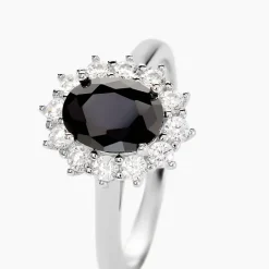 Bague Solitaire Gabor Argent Blanc Oxyde De Zirconium-Histoire d'Or Clearance