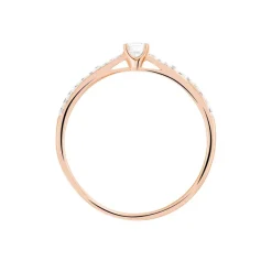 Bague Solitaire Hemera Or Rose Diamant-Histoire d'Or Clearance