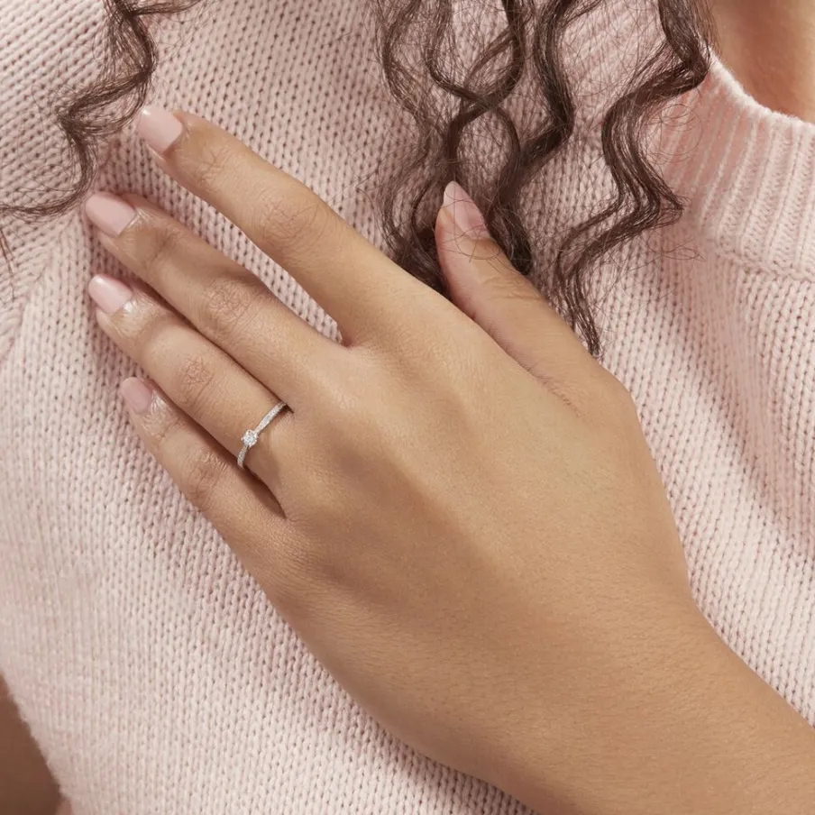 Histoire d'Or Bague Solitaire Hemera