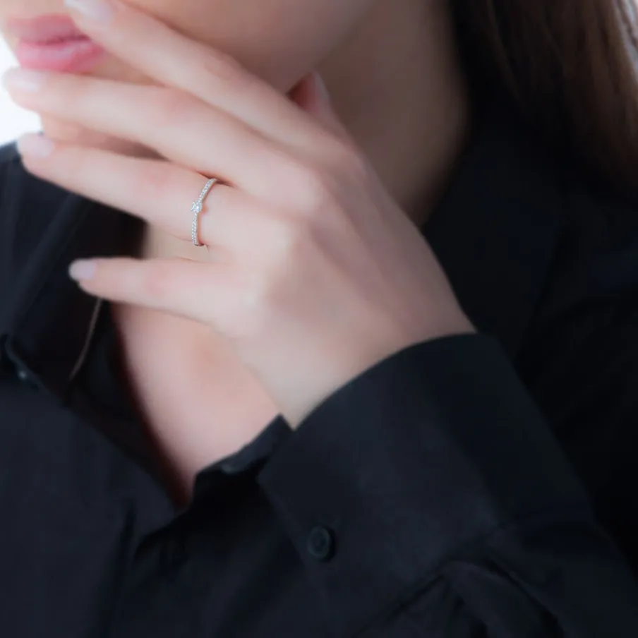 Histoire d'Or Bague Solitaire Hemera