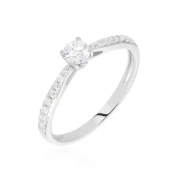 Bague Solitaire Hemera Or Blanc Diamant-Histoire d'Or Hot