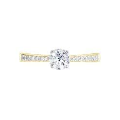 Bague Solitaire Hemera Or Jaune Diamant Synthetique-Histoire d'Or Outlet