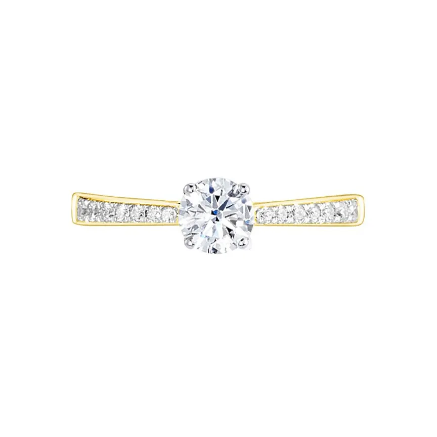 Bague Solitaire Hemera Or Jaune Diamant Synthetique-Histoire d'Or Outlet