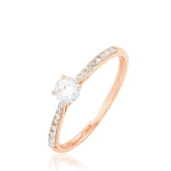 Bague Solitaire Hemera Or Rose Diamant-Histoire d'Or Hot