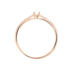 Bague Solitaire Hemera Or Rose Diamant-Histoire d'Or Hot