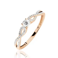 Bague Solitaire Livia Or Rose Diamant-Histoire d'Or Online