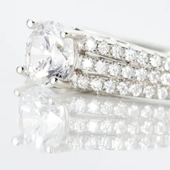 Bague Solitaire Maelline Argent Blanc Oxyde De Zirconium-Histoire d'Or Sale