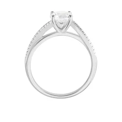 Bague Solitaire Maellyne Argent Blanc Oxyde De Zirconium-Histoire d'Or Discount