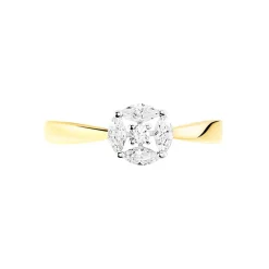 Bague Solitaire Maurena Or Jaune Oxyde De Zirconium-Histoire d'Or Sale