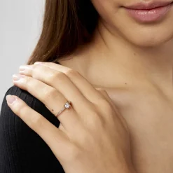 Histoire d'Or Bague Solitaire Mireilla De Zirconium