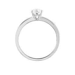 Bague Solitaire Natalia Or Blanc Diamant Synthetique-Histoire d'Or Clearance