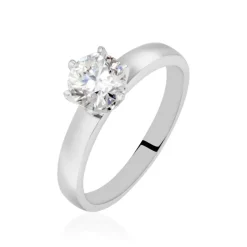 Bague Solitaire Natalia Or Blanc Diamant Synthetique-Histoire d'Or Best