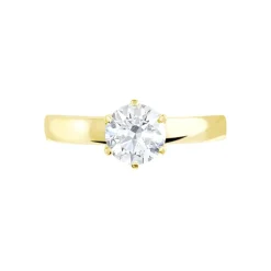 Histoire d'Or Bague Solitaire Natalia Or Jaune Diamant Synthetique
