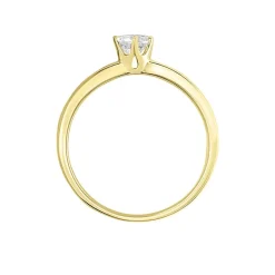 Histoire d'Or Bague Solitaire Natalia Or Jaune Diamant Synthetique