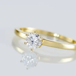 Histoire d'Or Bague Solitaire Natalia Or Jaune Diamant Synthetique