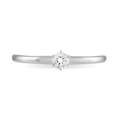 Bague Solitaire Natalia Or Blanc Diamant-Histoire d'Or New