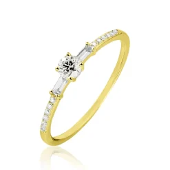 Bague Solitaire Nina Or Jaune Diamant-Histoire d'Or