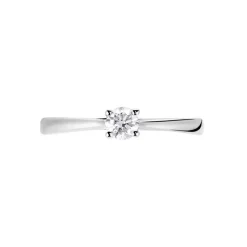 Histoire d'Or Bague Solitaire Or Blanc Aphrodite Diamant