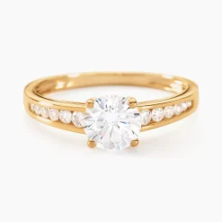 Bague Solitaire Or Jaune Oxyde De Zirconium-Histoire d'Or Online