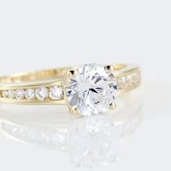 Bague Solitaire Or Jaune Oxyde De Zirconium-Histoire d'Or Online