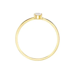 Histoire d'Or Bague Solitaire Or Jaune Eclat D'etoile Oxyde De Zirconium