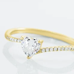 Bague Solitaire Or Jaune Sabeen Oxyde De Zirconium-Histoire d'Or New