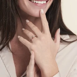 Bague Solitaire Or Rose Lisbet Morganite-Histoire d'Or Clearance