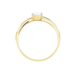 Bague Solitaire Raska Or Jaune Oxyde De Zirconium-Histoire d'Or Online