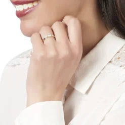 Bague Solitaire Raska Or Jaune Oxyde De Zirconium-Histoire d'Or Online