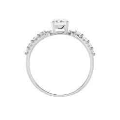 Bague Solitaire Sarah Or Blanc Oxyde De Zirconium-Histoire d'Or Sale