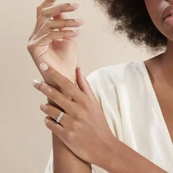 Bague Solitaire Sarah Or Blanc Oxyde De Zirconium-Histoire d'Or Sale