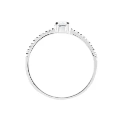 Histoire d'Or Bague Solitaire Servana De Zirconium