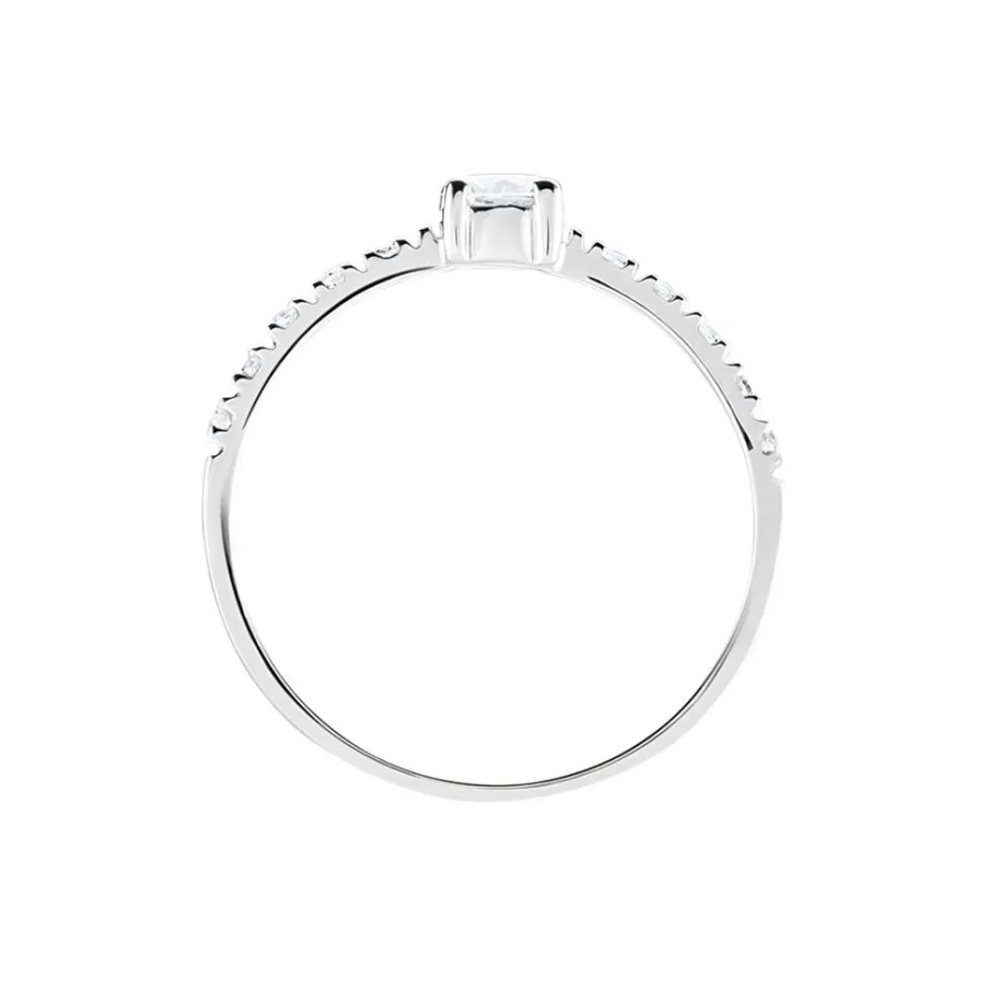 Histoire d'Or Bague Solitaire Servana De Zirconium