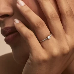 Histoire d'Or Bague Solitaire Servana De Zirconium