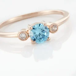 Bague Solitaire Shir Argent Rose Oxyde De Zirconium-Histoire d'Or Sale