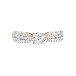 Bague Solitaire Stockholm Or Jaune Diamant Synthetique-Histoire d'Or Outlet