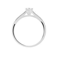 Bague Solitaire Symphonie Or Blanc Diamant-Histoire d'Or Sale