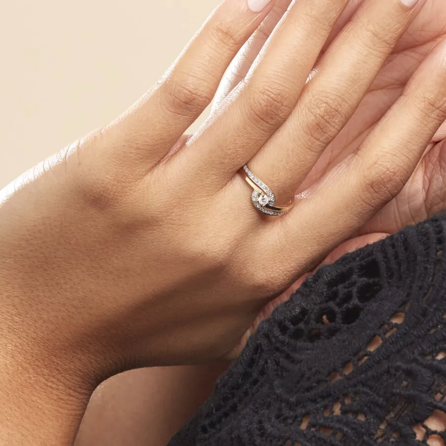 Histoire d'Or Bague Solitaire Vassilissa