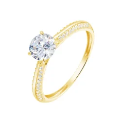 Bague Solitaire Veronique-marie Or Jaune Oxyde De Zirconium-Histoire d'Or Online
